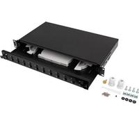 Lanberg FOP1-12SD-LQB Lanberg 19" 1U FIBER PATCH PANEL 12XSC DUPLEX / 12XLC QUAD B