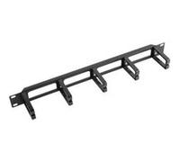 Lanberg Organisateur de câbles AK-1201-B 19 Type A 1U Noir
