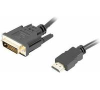 Lanberg Hdmi(M)->Dvi-D(M)(24+1) Kabel 1.8M 4K 30Hz Schwarz D