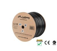 LANBERG Kabel INSTALACYJNY UTP, Kat. 5E, CU extérieur DRUT, 305M, Czarny