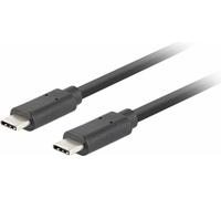 Lanberg Kabel Usb-C M/M 3.1 Gen 2 0.5M 10Gb/S Pd100W Schwarz