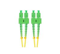 lanberg LATIGEUR FIBRE 5M MONO SC/APC-SC/APC DUPLEX G657A1 LSZH JAUNE