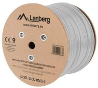 Lanberg Câble BOILE Cat.7 SFTP 305m Solid CU LSZH CPR Testé Fluke Gris