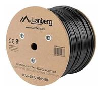 Lanberg LCU6-30CU-0305-BK câble de réseau Noir 305 m Cat6 U/UTP (UTP)