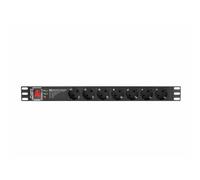 Lanberg Multiprise PDU PDU-PRO-07F-0200-BK 19" 1U 16A 7 prises Schuko 2 m SPD-3MP