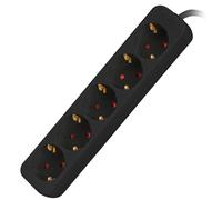Lanberg Multiprise 5 sorties SCHUKO 1,5 m Noir