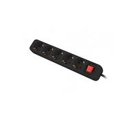 Lanberg Multiprises de Marque modèle SCHUKO Bande 5 Sorties avec Protection Noire 1.5M