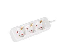 Lanberg Multiprises de Marque modèle SCHUKO ECRAN Blanc 3 Prises 1.5M