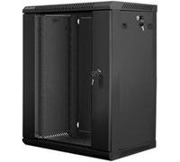 Lanberg Rack mural 19" WF01-6415-10B 15U 600x450 mm démonté paquet plat noir