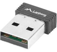 Lanberg NC-0150-WI - Sans fil - USB - LAN sans fil - 150 Mbit/s - noir