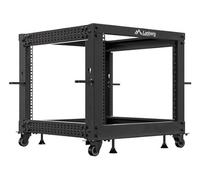 LANBERG OPEN RACK 19`` 9U 600X600-1100 ADJUSTABLE BLACK