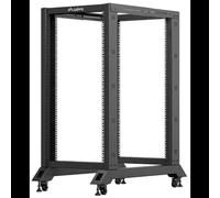 Lanberg OR01-6022-B Étagère de Base pour Rack 19" 22U Noir 600x1000x1229mm, Charge Max 600kg, Acier 1.5mm, Certifiée ANSI/EIA RS-310-D