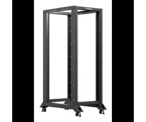 Lanberg OR01-6032-B Rack Autonome 32U 19" Noir - Charge Max. 600kg - Dimensions 600x1000x1673.5mm - Profondeur Montage 55-79cm - Roues Incluses