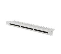 LANBERG Panneau de Brassage 19" 1U 24 Ports Cat.5E UTP + Emplacement de câbles.