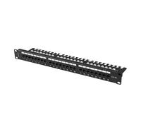 LANBERG Panneau de Brassage 19" 1U 24 Ports Cat.6A UTP + Emplacement de câbles.