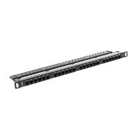 LANBERG Patch Panel Cat.5E UTP 24 PUERTOS 0.5U Rack 19 Negro