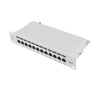 Lanberg Panneau de brassage PPU6-9012-S 10'' 12 ports 1U Cat.6 Gris