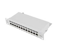 Lanberg Panneau de brassage PPU6-9012-S 10'' 12 ports 1U Cat.6 Gris