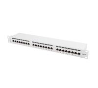 Lanberg Patch Panel 24 Port 1U, Cat.6, Blindé, Gris