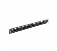 LANBERG Patch Panel 24 Port 1U, Cat. 6, Noir