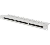 Lanberg patch panel 24 ports 1U 19" cat.6 UTP avec organisateur de câbles gris