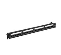 Lanberg patch panel 24 ports 1U cat.6A noir