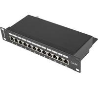 Lanberg patch panel PPF5-9012-B 12 ports 1U 10" cat.5e blindé noir