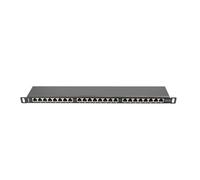 Lanberg patch panel PPS5-0024-B 24 ports 0.5U cat.5e blindé noir