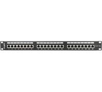 Lanberg patch panel PPS5-1024-B 24 ports 1U cat.5e blindé noir