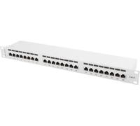 Lanberg patch panel PPS6-1024-S 24 ports 1U cat.6 blindé gris