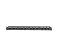 LANBERG Patch Panel Cat.5E UTP 24 PUERTOS 1U Rack 19 Negro