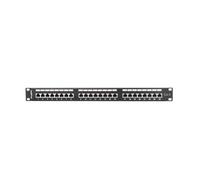 Lanberg Panneau de brassage PPU6-0024-B 24 ports RJ-45 Catégorie 6 19" 0,5U Métal Noir