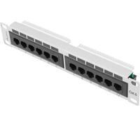 Lanberg patch panel PPU6-9012-S 12 ports 1U 10" cat.6 gris