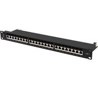 Lanberg Patchpanel 24-Port 1U 19" Cat. 7 FTP geschirmt schw.