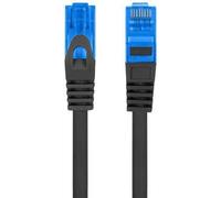 Lanberg PCF6A-10CC-0050-BK LANBERG PATCHCORD CAT.6A S/FTP LSZH CCA 0.5M SCHWARZ FLUKE Z