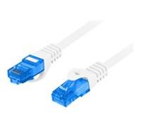 Lanberg PCF6A-10CC-0200-W LANBERG PATCHCORD CAT.6A S/FTP LSZH CCA 2M WHITE FLUKE ZERTI