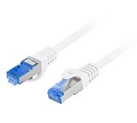 Lanberg PCF6A-10CC câble de réseau Blanc 0,25 m Cat6a S/FTP (S-STP)