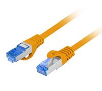 Lanberg PCF6A-10CC câble de réseau Orange 0,25 m Cat6a S/FTP (S-STP)