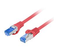 Lanberg PCF6A-10CC câble de réseau Rouge 0,25 m Cat6a S/FTP (S-STP)