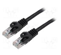 Lanberg PCU5-10CC-1500-BK câble de réseau Noir 15 m Cat5e U/UTP (UTP)
