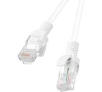 Lanberg PCU6-10CC-0100-W LANBERG PATCHCORD CAT.6 UTP 1M WEISS FLUKE ZERTIFICATE