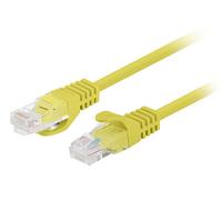 Lanberg PCU6-20CC-0100-Y câble de réseau Jaune 1 m Cat6 U/UTP (UTP)