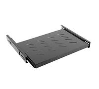 LANBERG Plateau coulissant AK-1006-B pour armoire rack DE 19'/48.26CM 1U 465X350MM jusqu'à 18KG de charge Noir