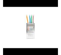 Lanberg PLU-5000EZ : 100 Connecteurs RJ-45 Transparents pour Câblage Réseau Ethernet Standard