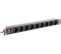 Lanberg Power Strip for RACK 1U 16A PDU 19" 9x PL 3m noir