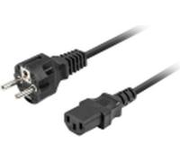 Lanberg power supply cable CEE 7/7 -> IEC 320 C13 1.8m black straight