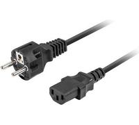 Lanberg power supply cable CEE 7/7 -> IEC 320 C13 1.8m VDE noir droit