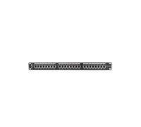 Lanberg PPS5-1024-B Baie de Branchements 1U 24 Ports RJ-45 Cat5/Cat5e Montage Rack 19" Métal Noir 445x44.5x114.5mm Certification T568A/B