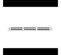 Lanberg PPS5-1024-S : Baie de Branchements 24 Ports Cat5/Cat5e 1U, Montage Rack 19", Métal Gris, 445x44.5x114.5mm, Gestion des Câbles Intégrée
