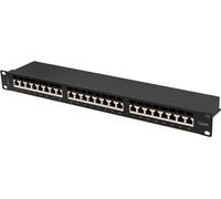 Lanberg PPSA-1024-B Panneau de brassage Lanberg 24 ports 1U 19" Cat.6A FTP blindé noir